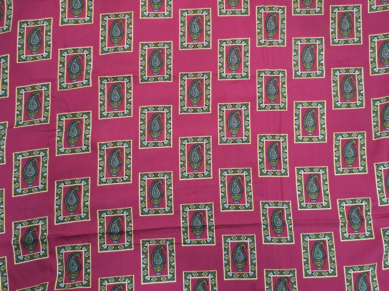 2-Piece Linen Trouser Shirt - Geometric Print