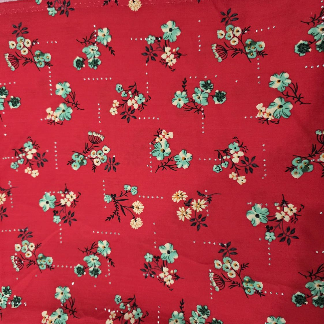 2 Piece Linen Stone Work Stitched Suit