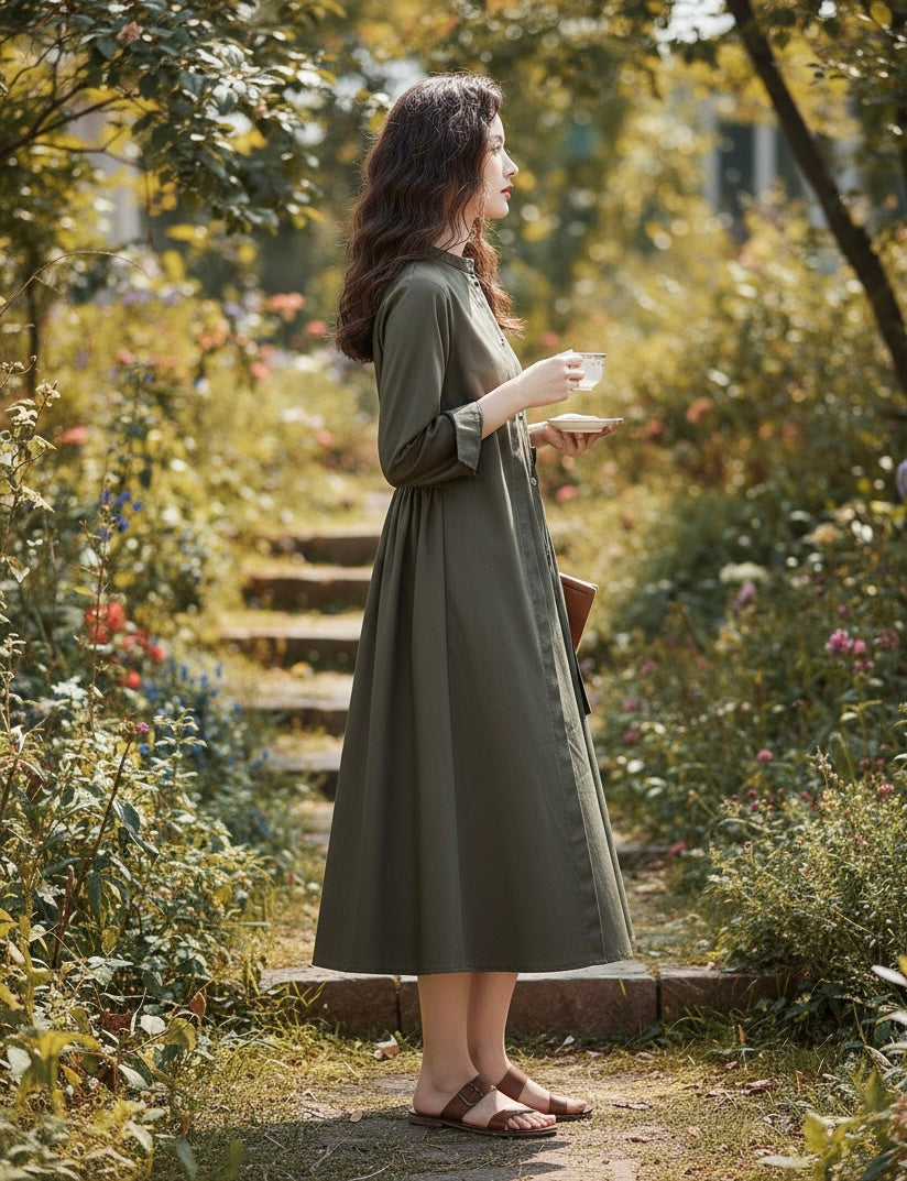 Stitched Plain frock Shirt