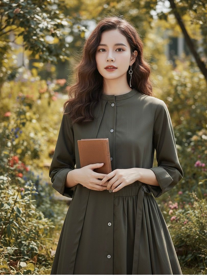 Stitched Plain frock Shirt