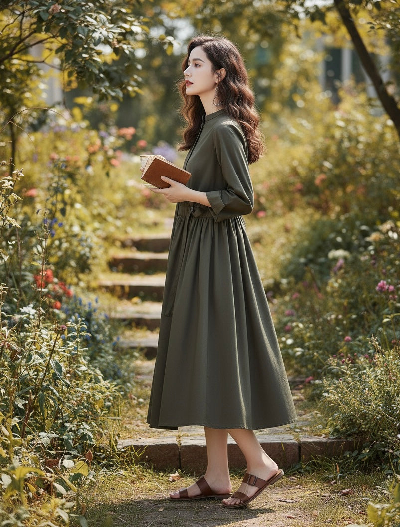 Stitched Plain frock Shirt