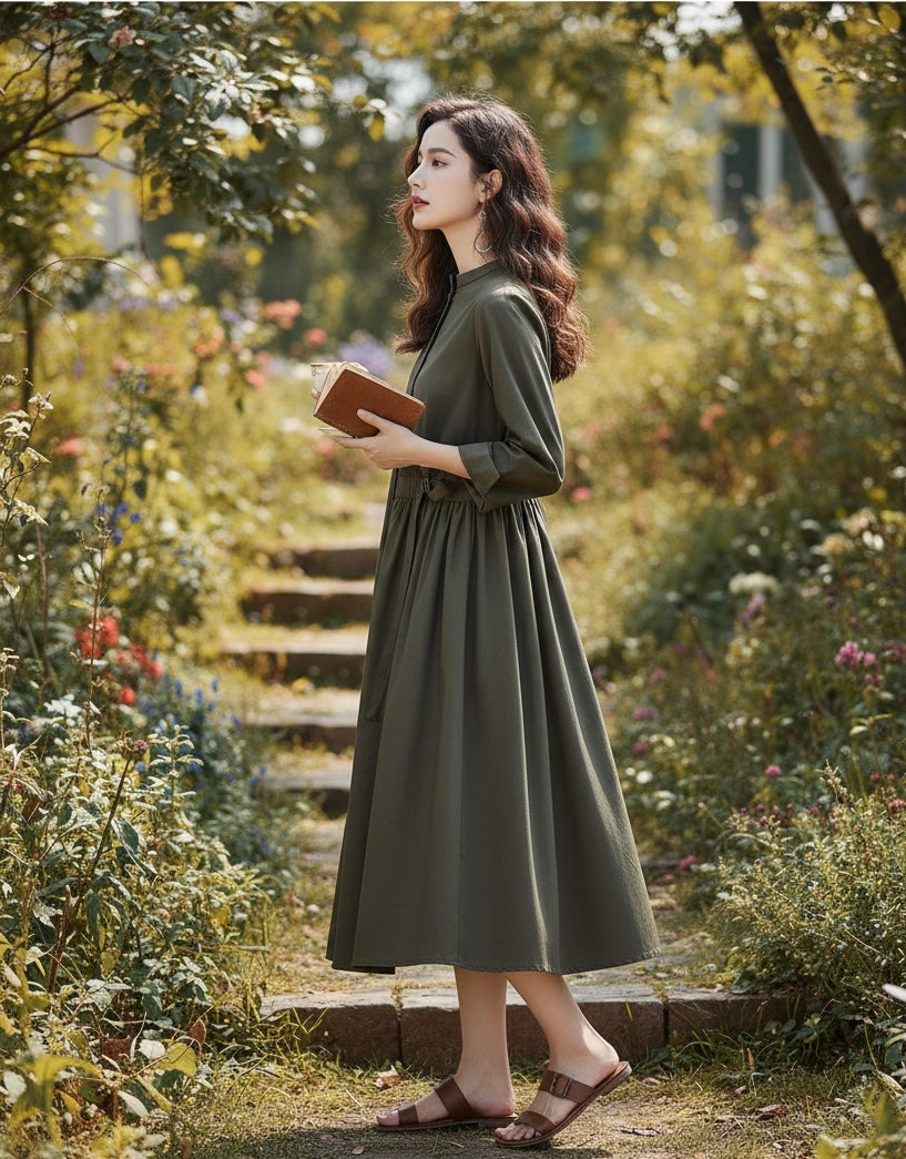 Stitched Plain frock Shirt