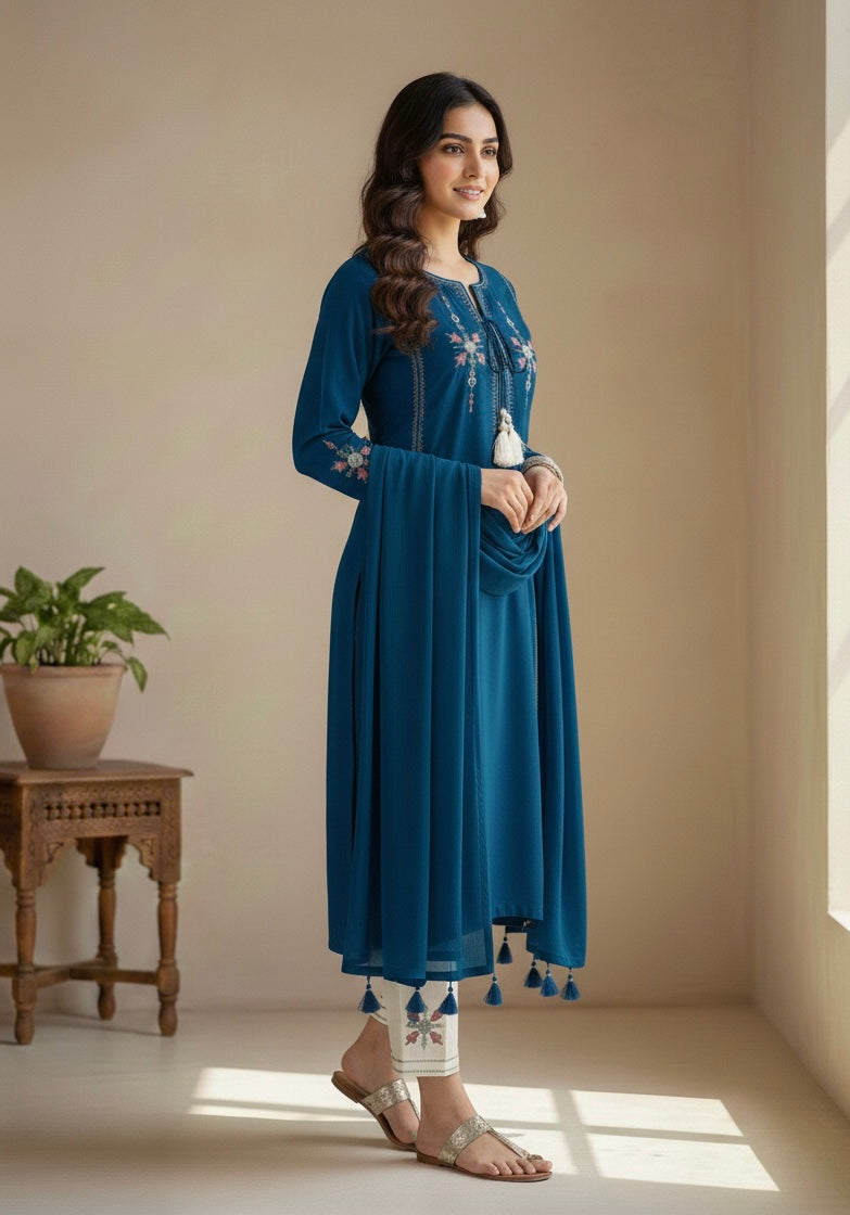 Eid Collection – Embroidered Lawn 3-Piece Unstitched Sui