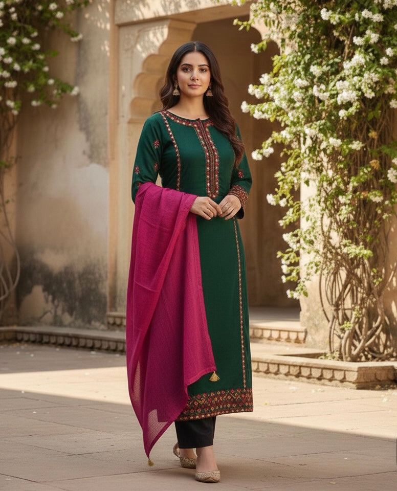 Eid Collection – Embroidered Lawn Unstitched 3 Piece Suit