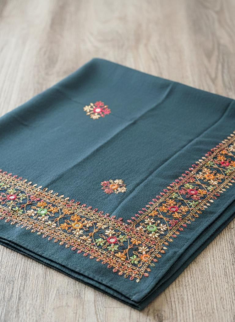 Marina Wool Shawl - Zinc | Premium Quality Shawl