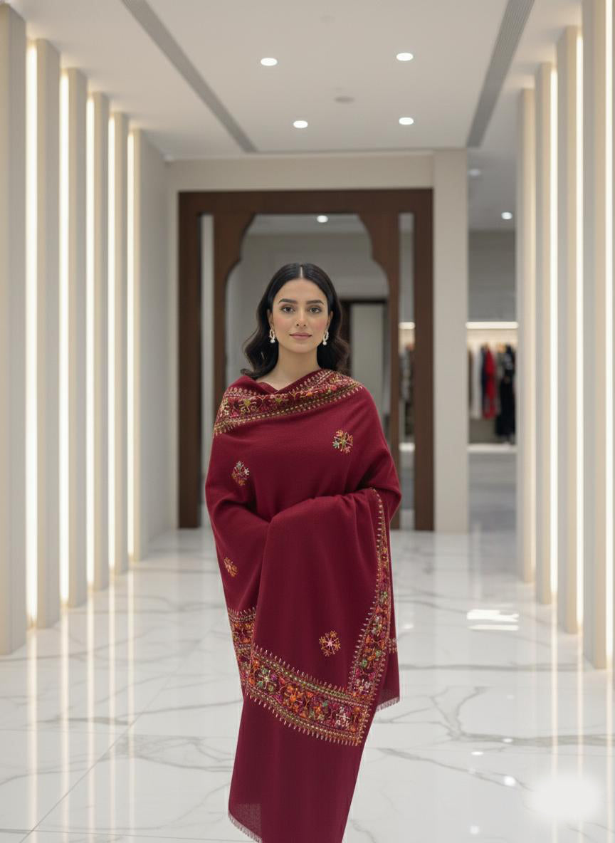 Marina Wool Shawl Karhi - Winter Collection